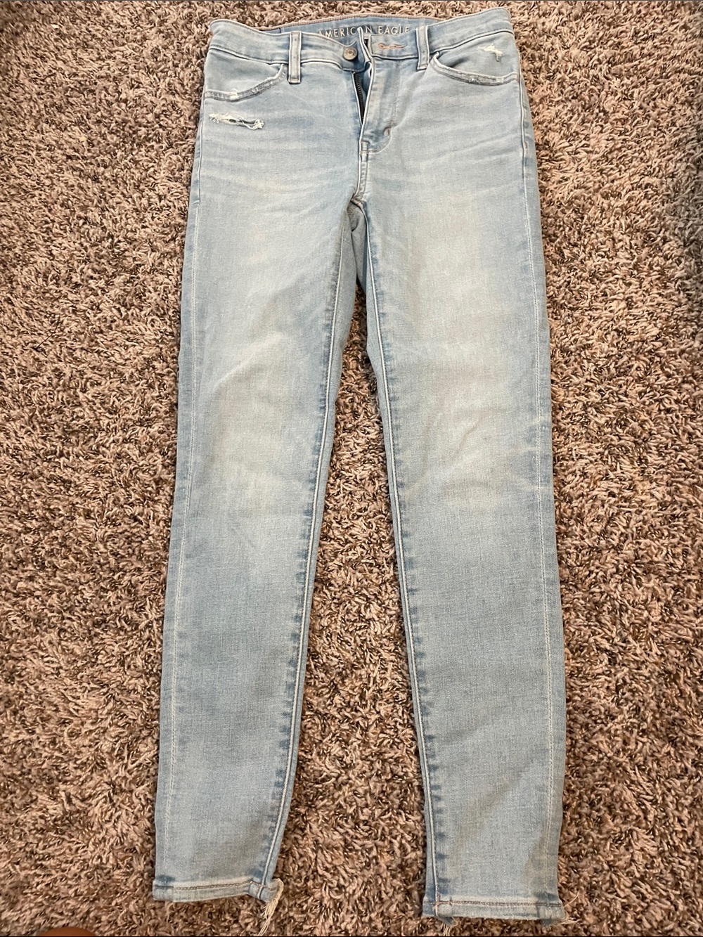 American Eagle Light Blue Women's Skinny Jeans